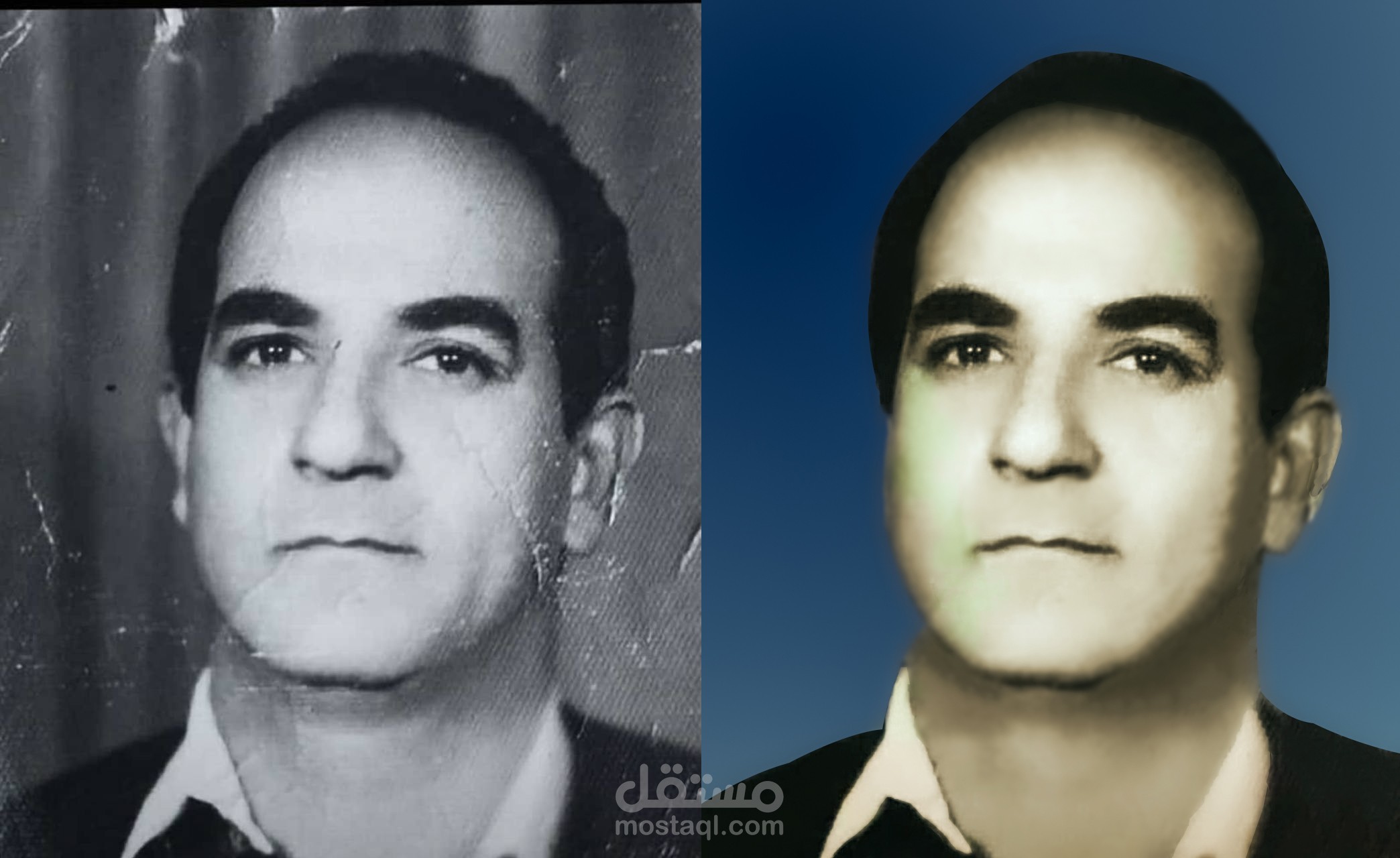 ترميم صوره قديمه