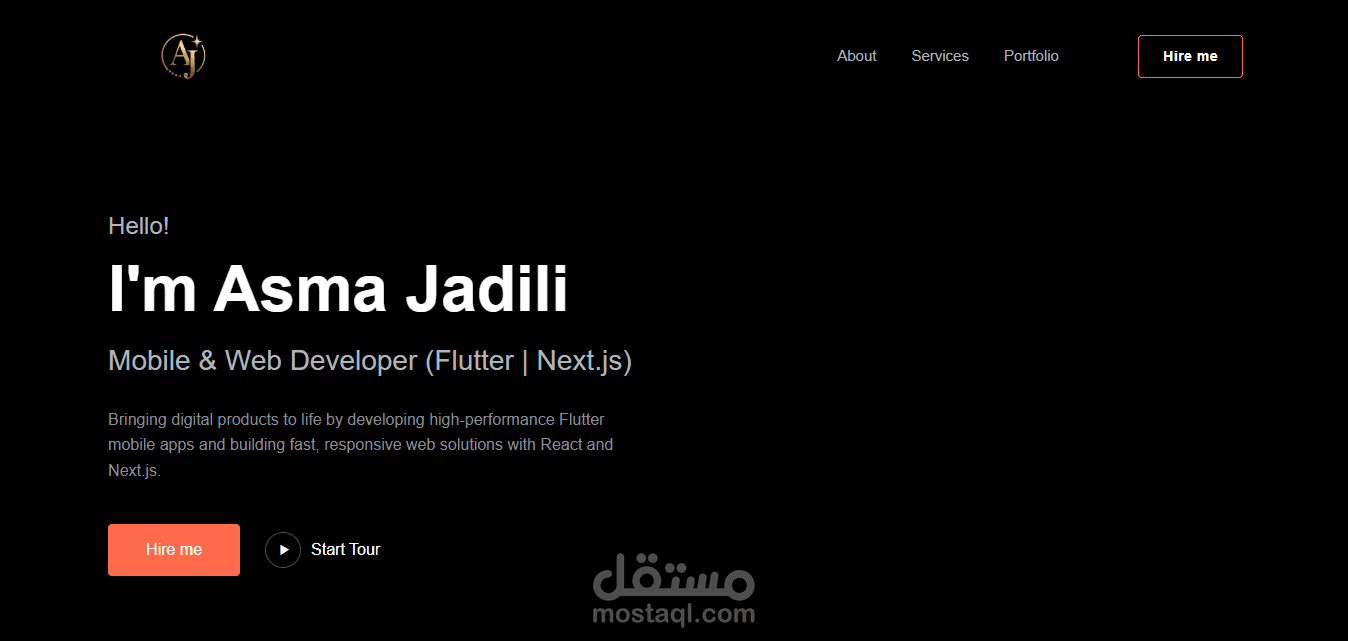 بناء معرض أعمال شخصي باستخدام أحدث تقنيات تطوير الويب