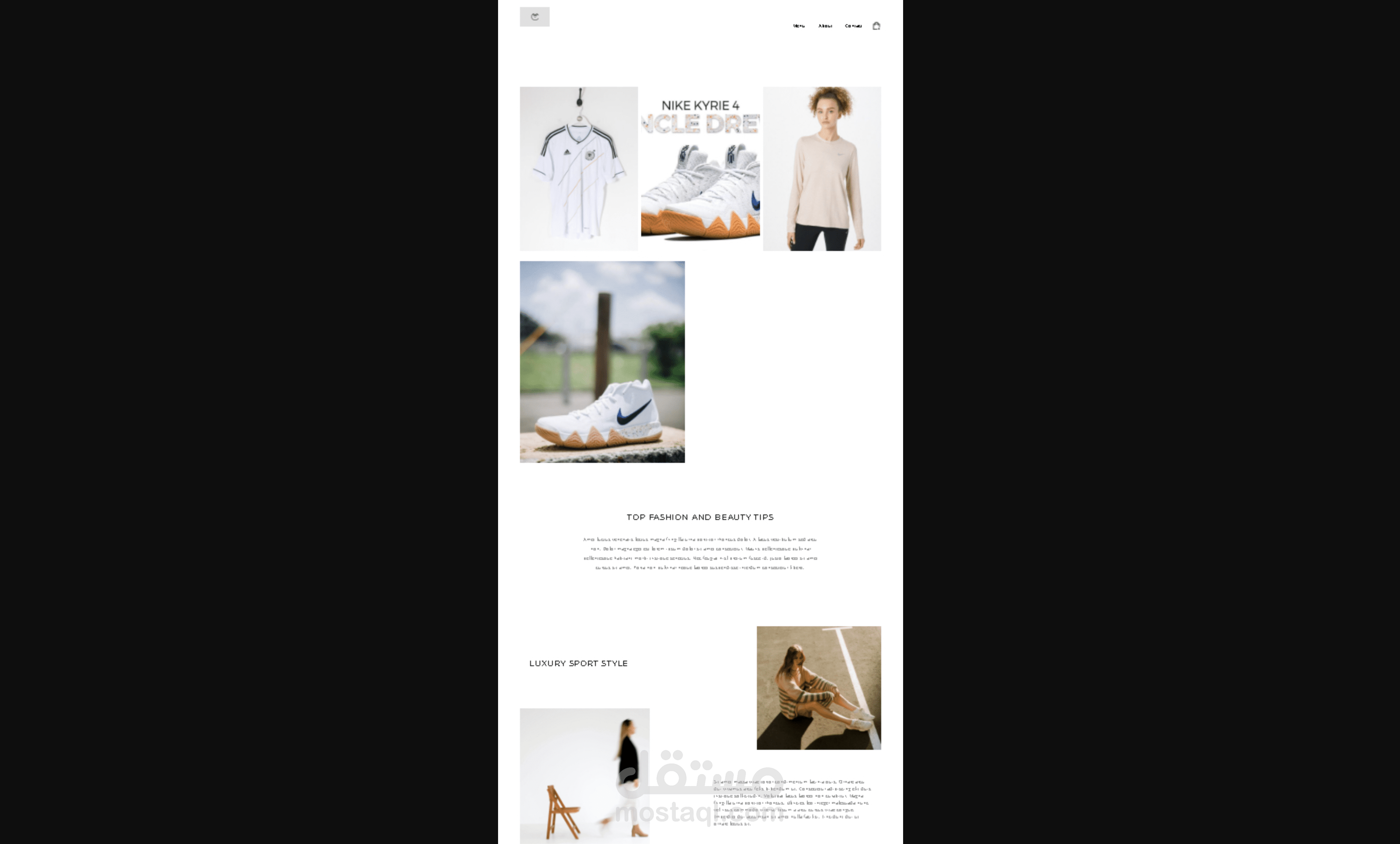 تصميم موقع على nice page