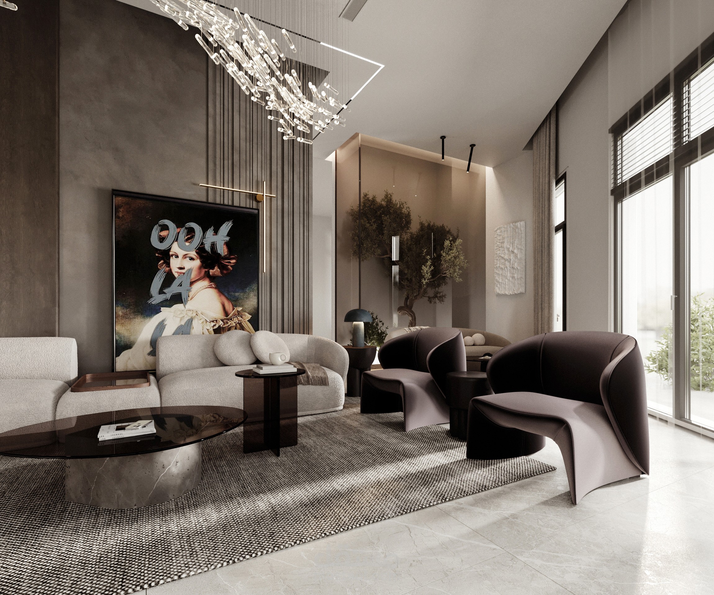 تصميم رسيبشن لفيلا فى جدة بالسعودية