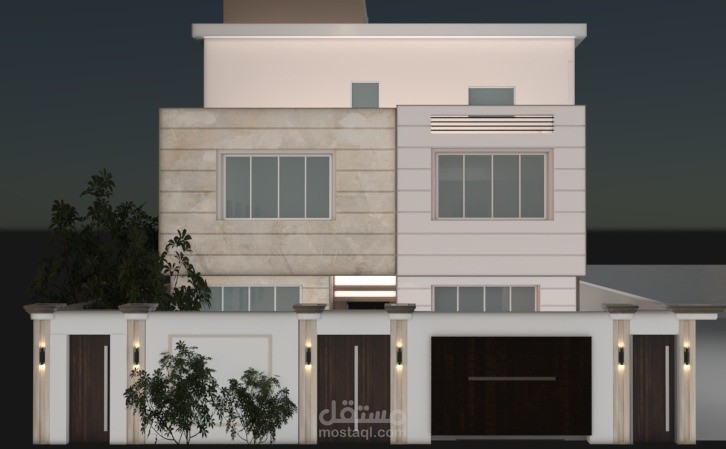 واجهه رئيسيه لڤيلا نيو كلاسيك