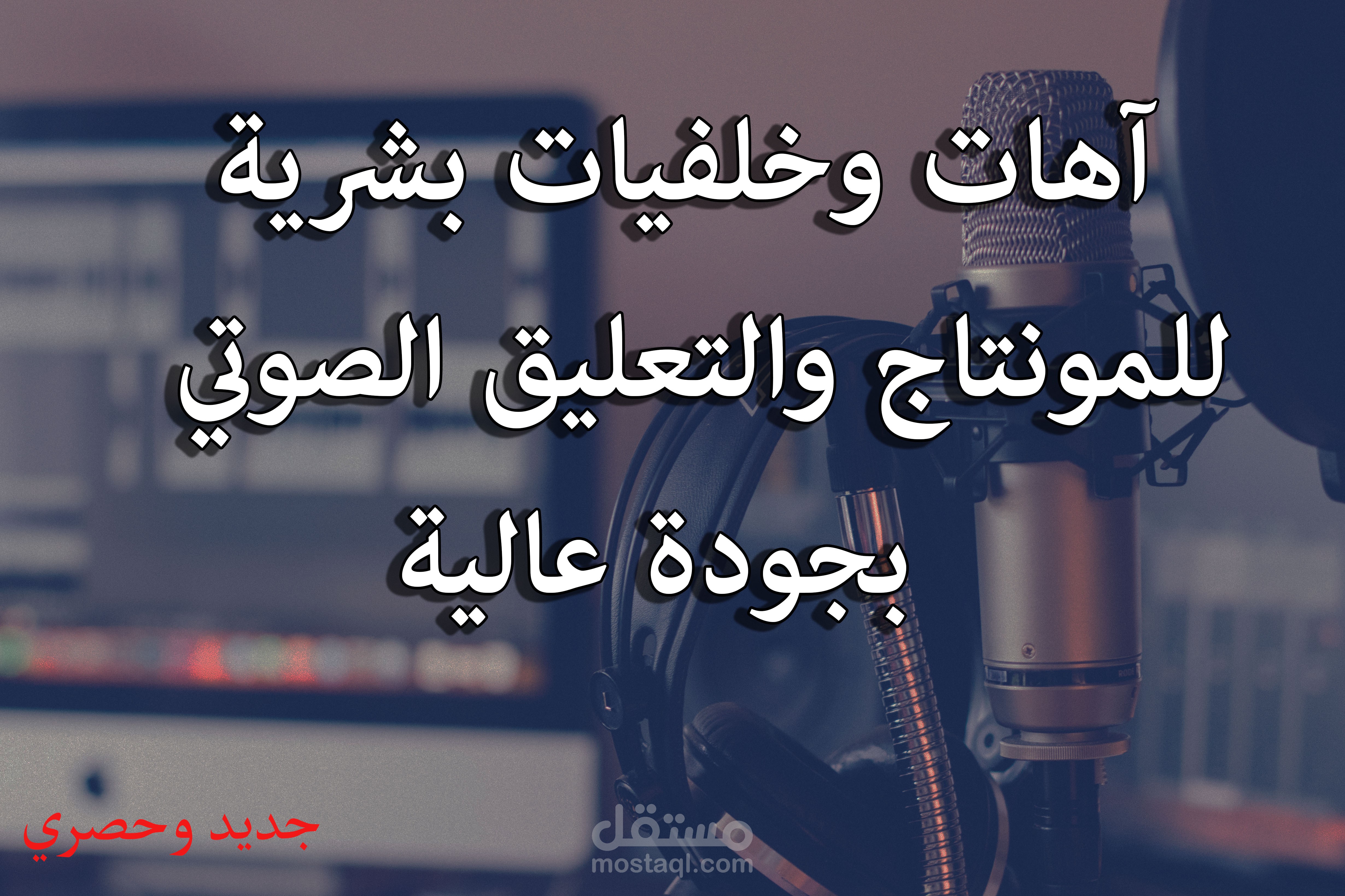 تعليق صوتي إعلان تسجيل آهات أو خلفيات بشرية بناءا على رغبه الزبون وخصيصا له