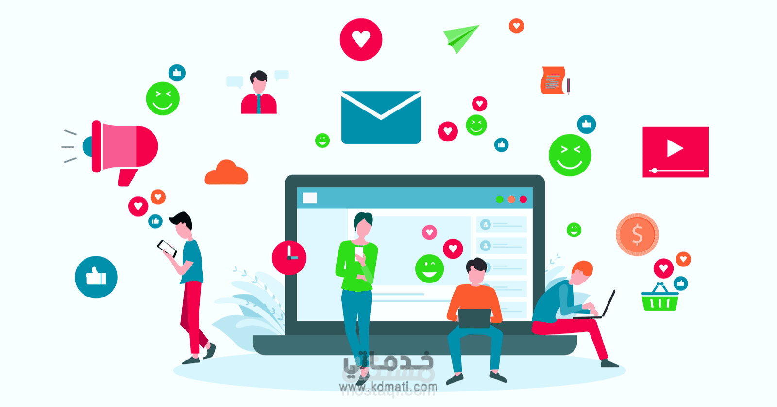 إدارة حسابات التواصل الإجتماعي