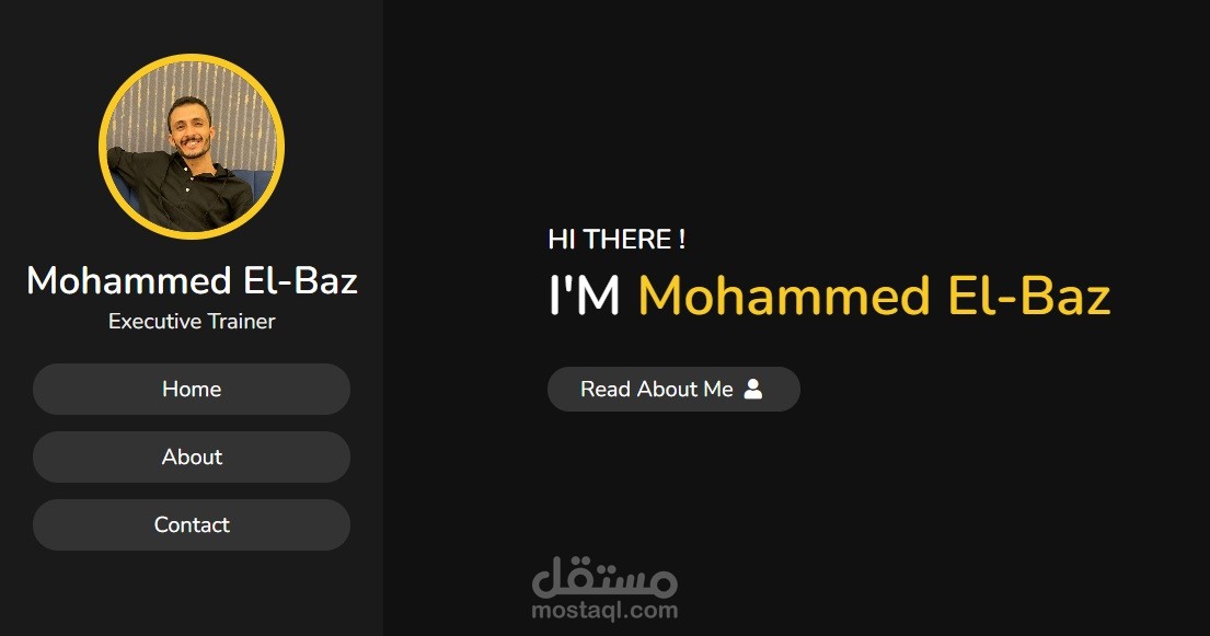 ملف شخصي احترافي - professional portfolio