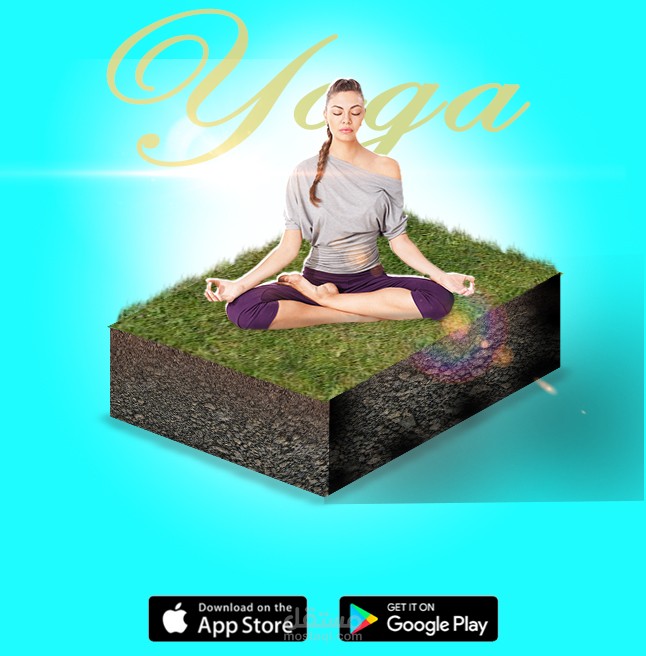 تصميم اعلان لبرنامج يوجا