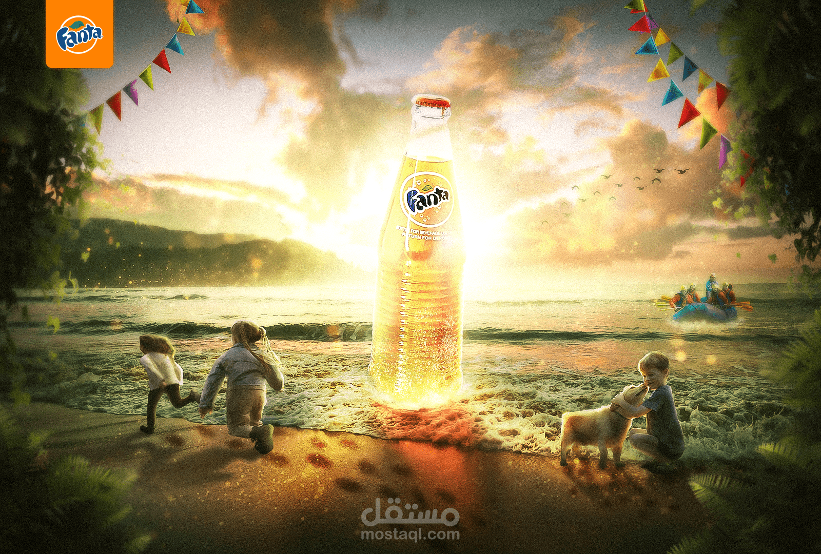 ADVERTISING PHOTO MANIPULATION DESIGHN FOR FANTA