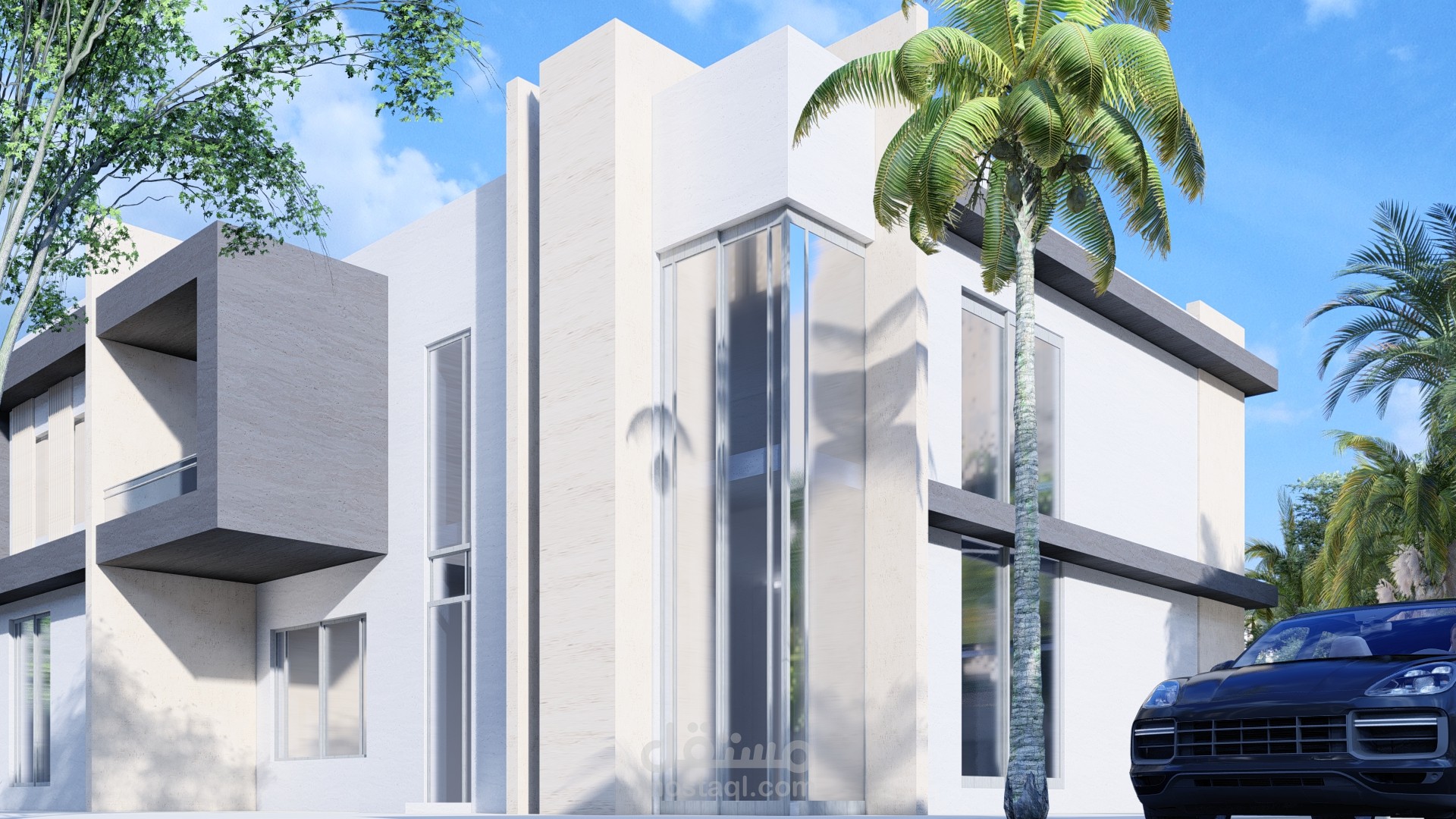 تصميم فيلا مودرن بطابع مميز