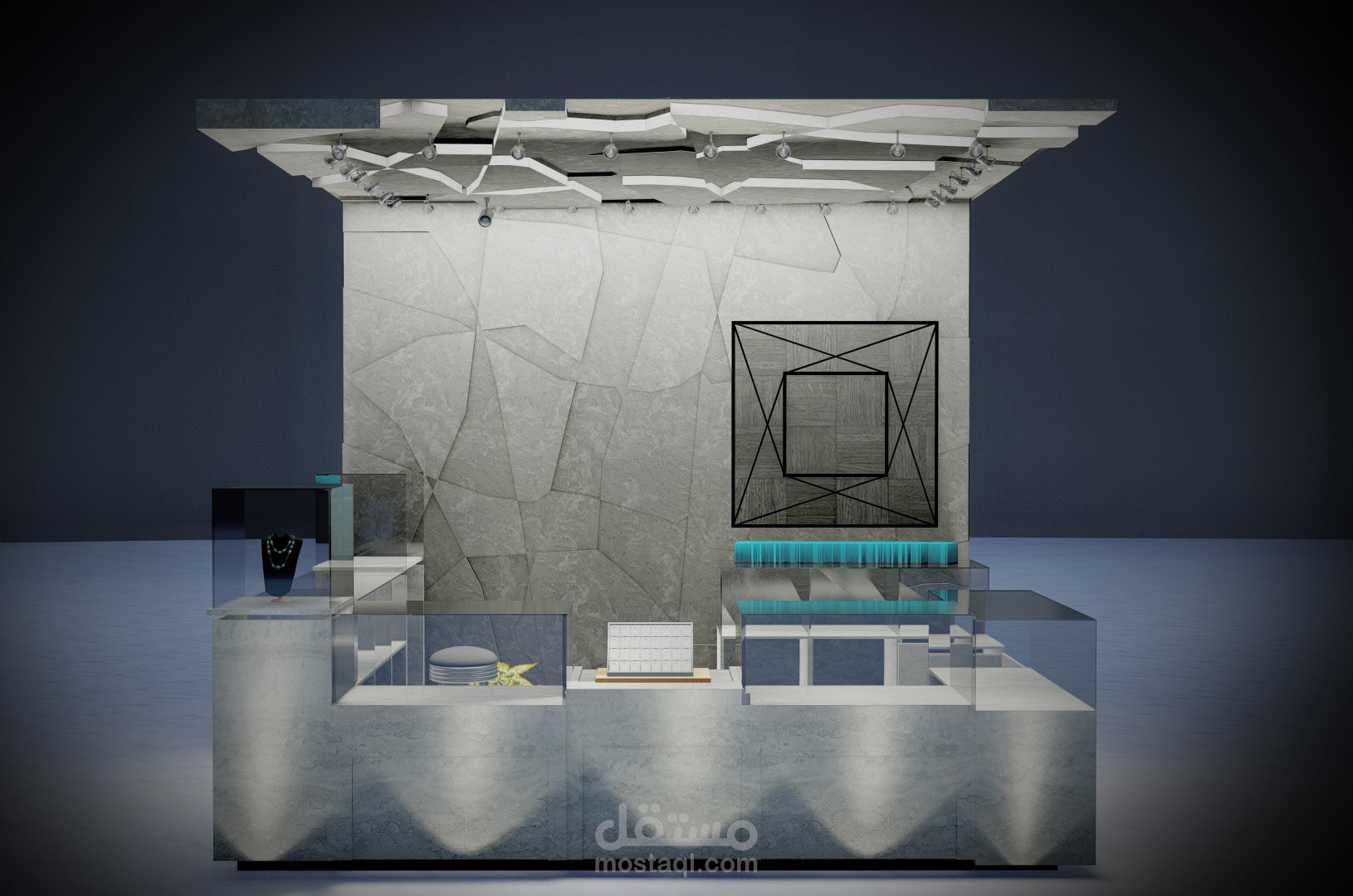 بوث مجوهرات واكسسوارات