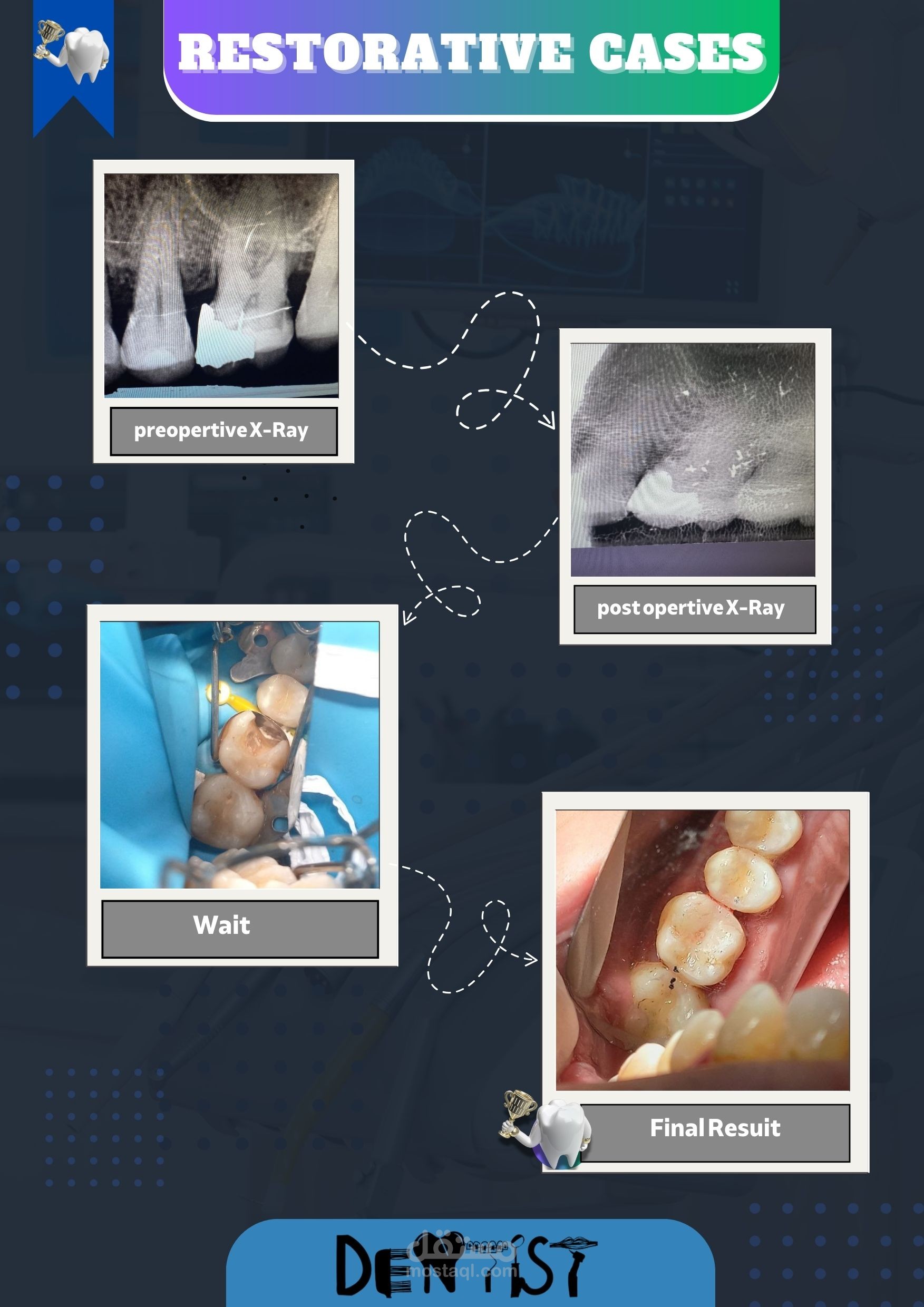 ملف اعمال دكتورة اسنان