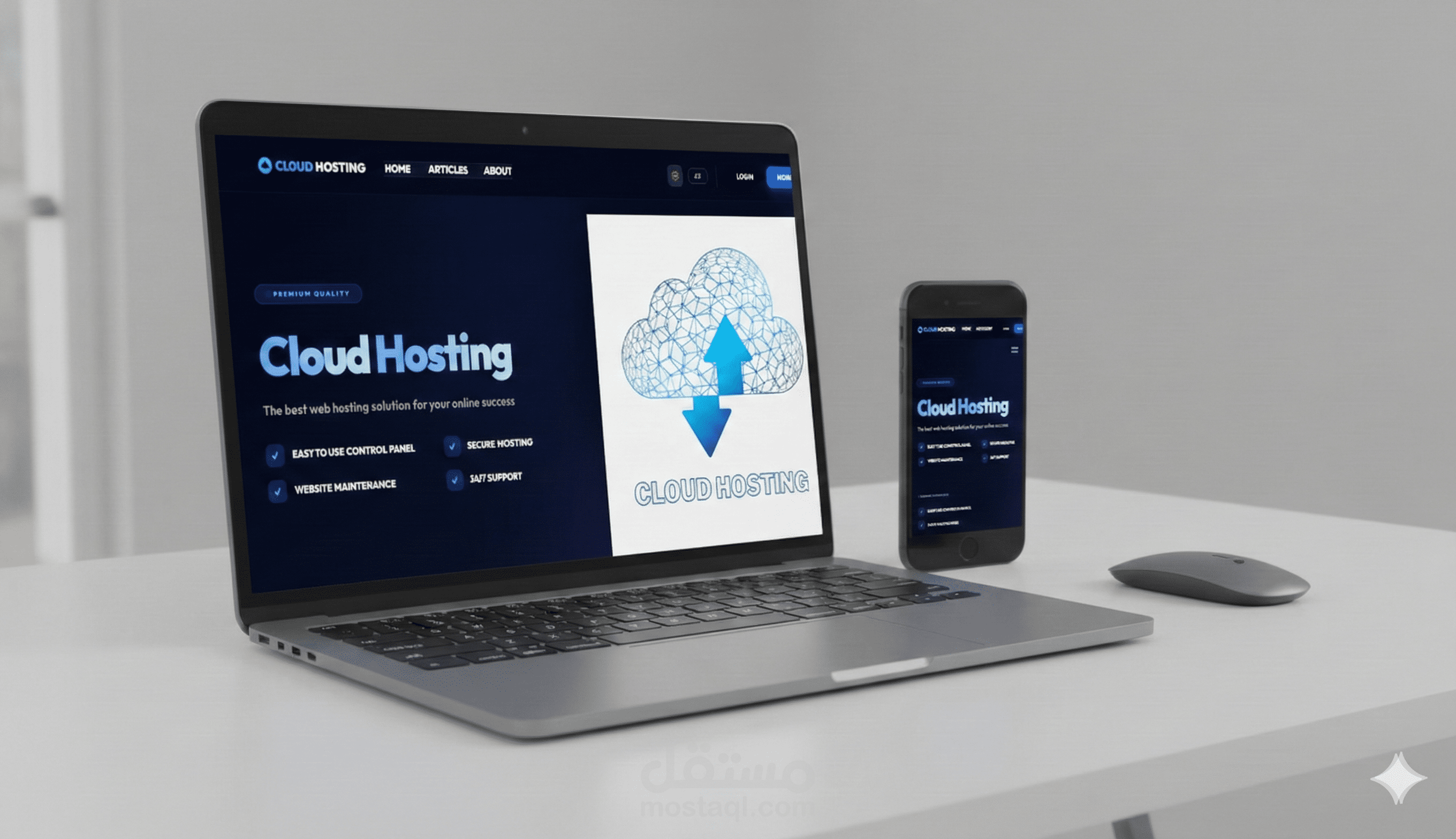 منصة Cloud Hosting متكاملة | Full-Stack (Next.js, TypeScript, PostgreSQL)