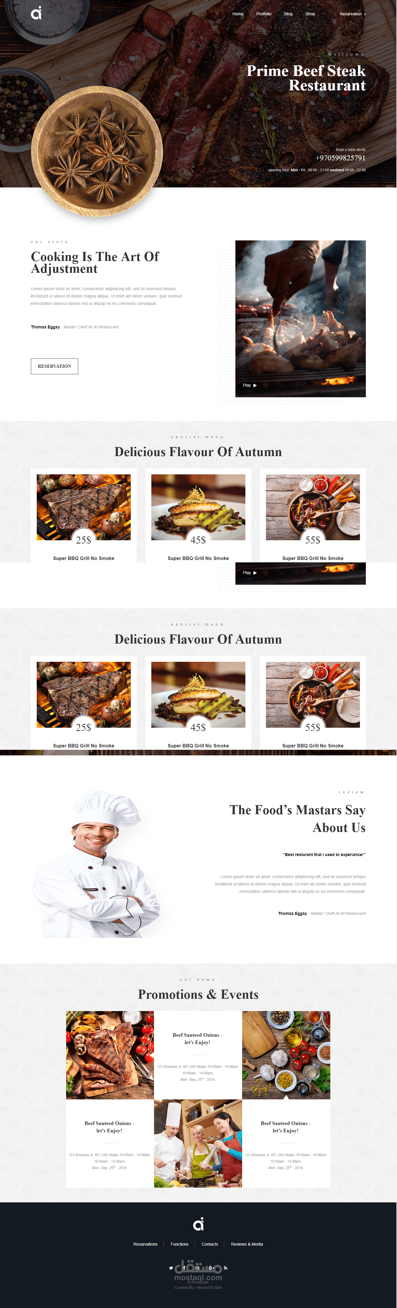 Website For Restaurant