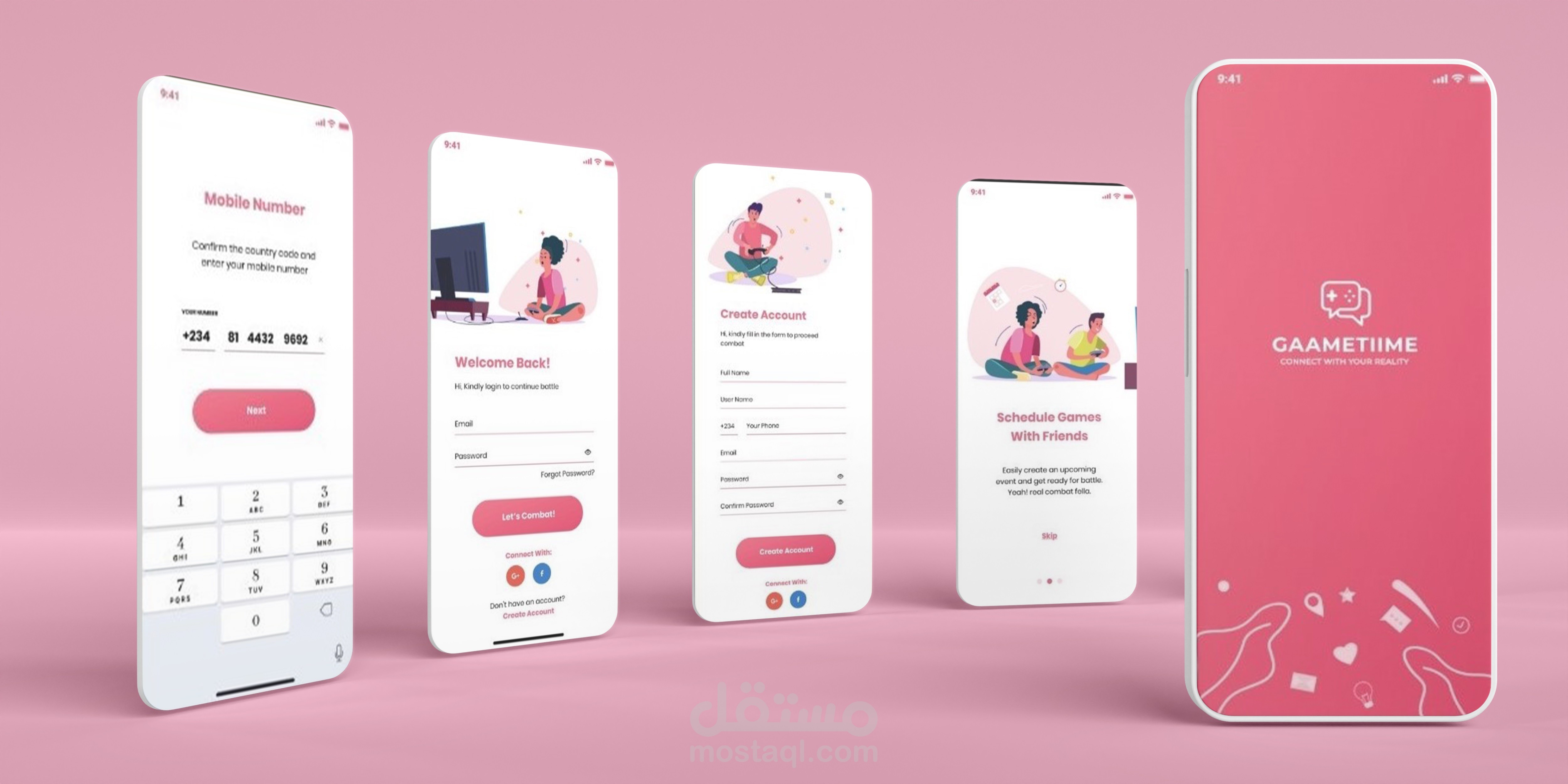 تصميم UX  هواتف ذكية