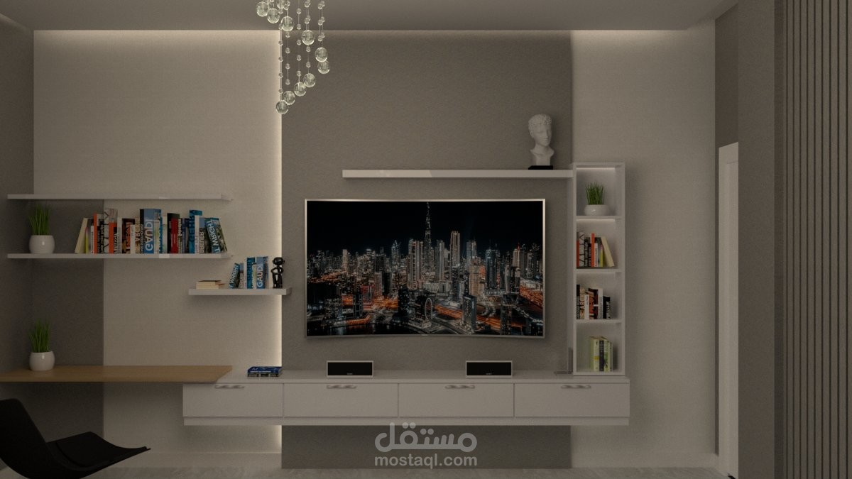 Interior master bed room