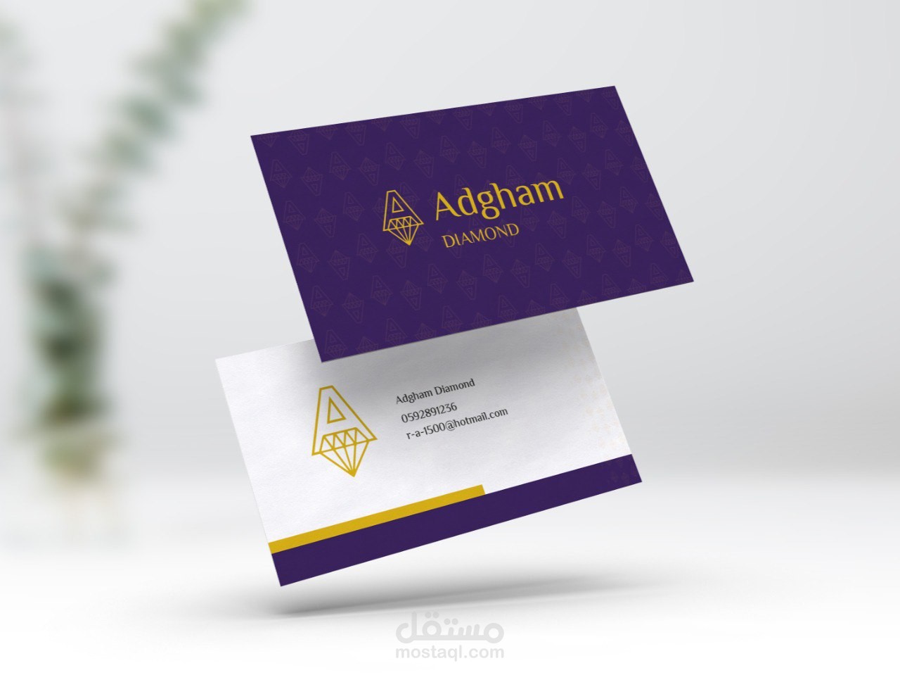 A visual identity for ajewelry showroom / هوية بصرية لمعرض مجوهرات