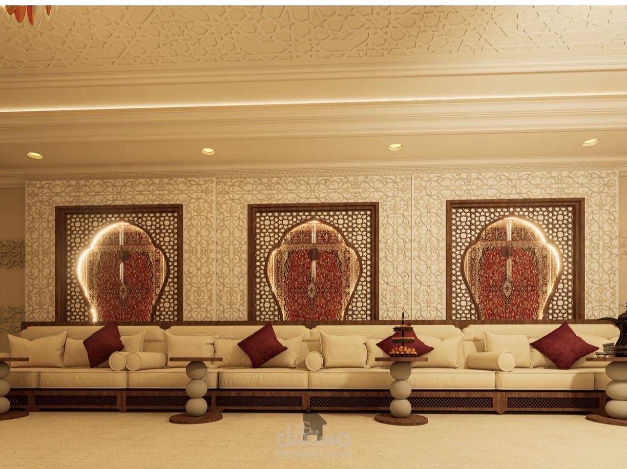 تصميم ديوان / مجلس شرقي مودرن