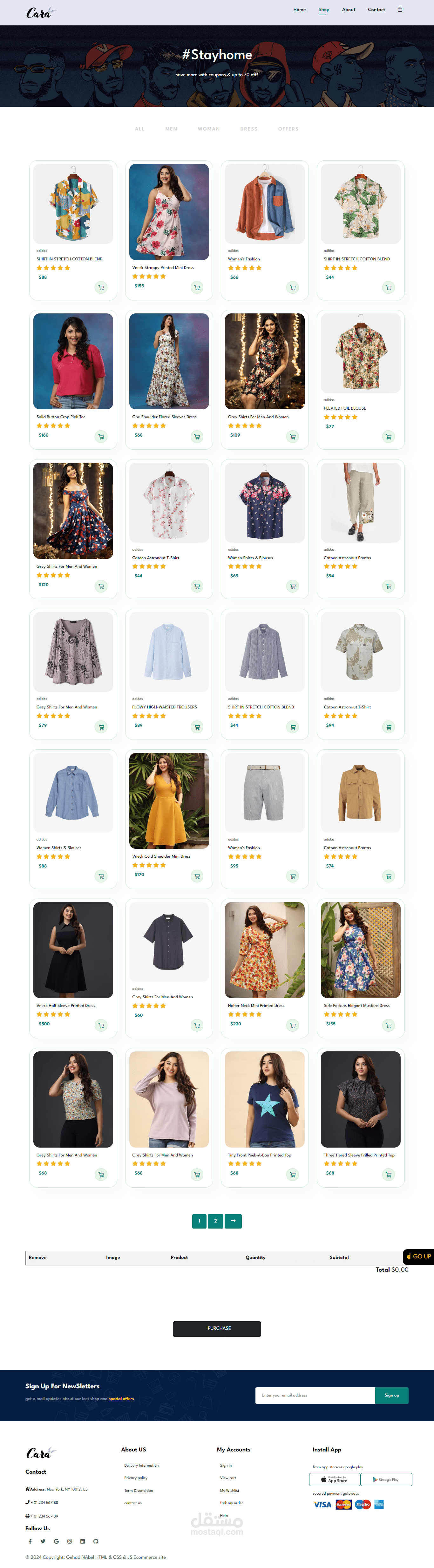 E-Commerce completed a responsive web application .