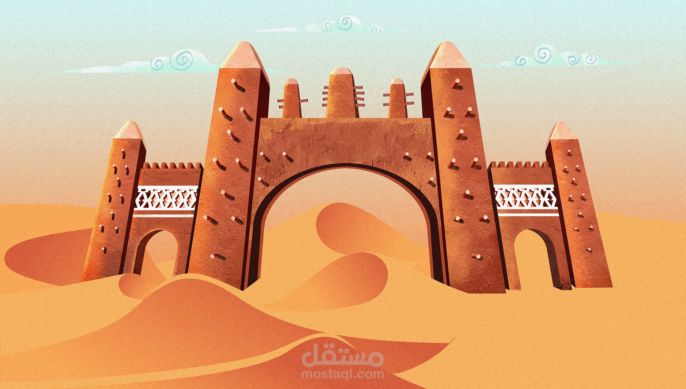 مدخل لمدينة تيميمون الجزائرية