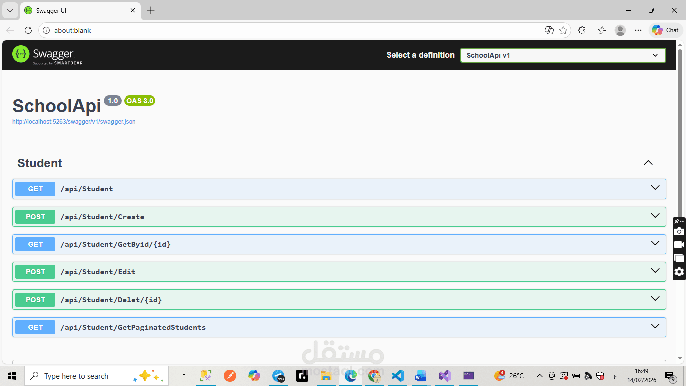 نظام إدارة مدرسة – School Management System (Backend API)