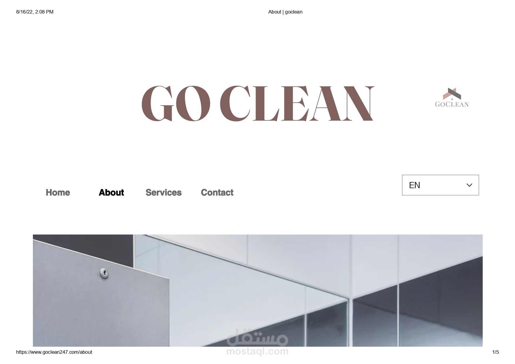 موقع الكتروني لشركة تنظيف في ألمانيا