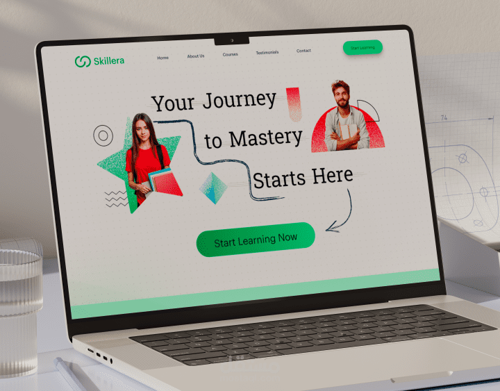 تصميم واجهة لـ Online Learning Platform