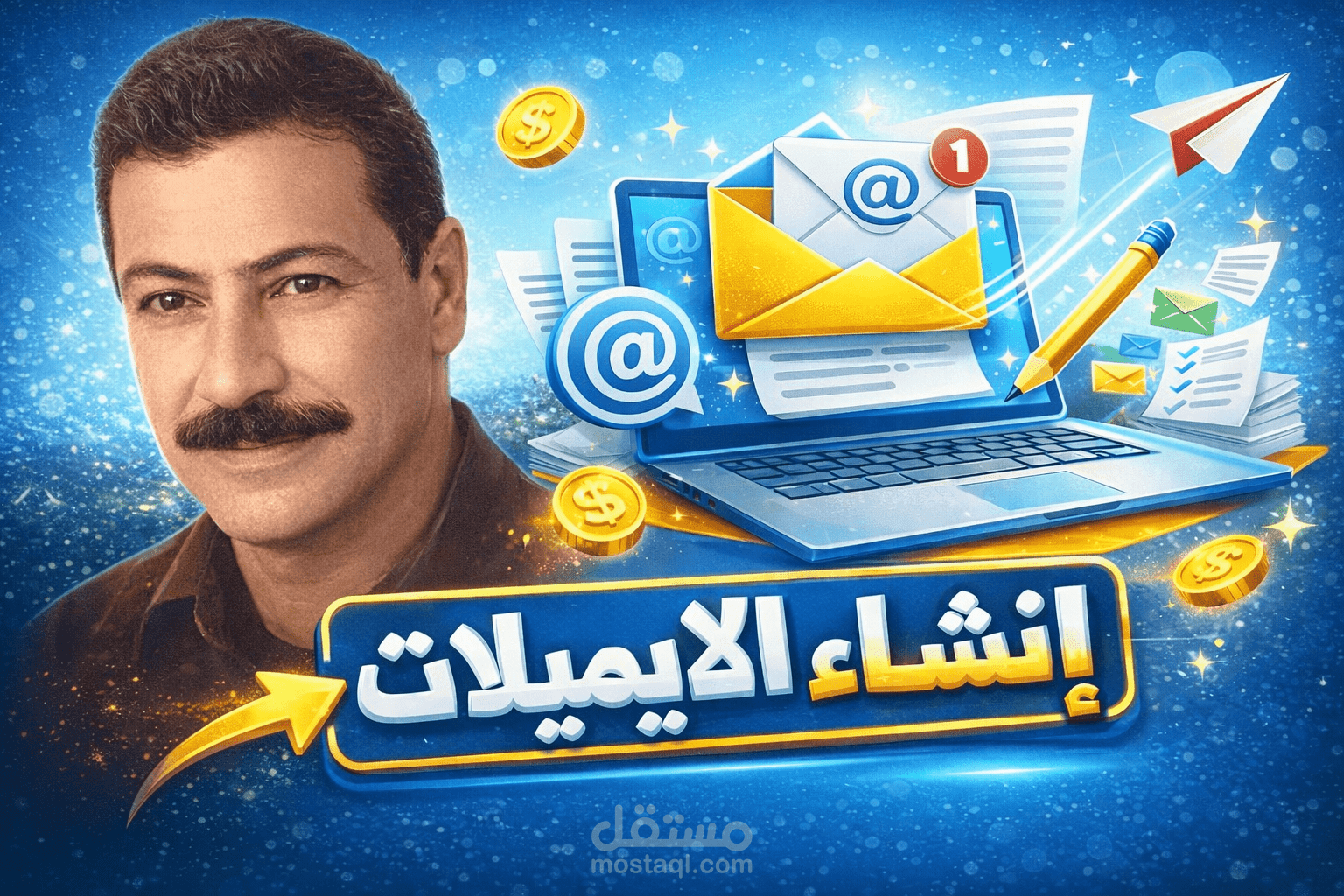 إنشاء ايميلات وتصميم الصوره المصغره