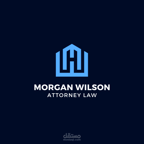 شعار شركة محامات باسلوب monogram