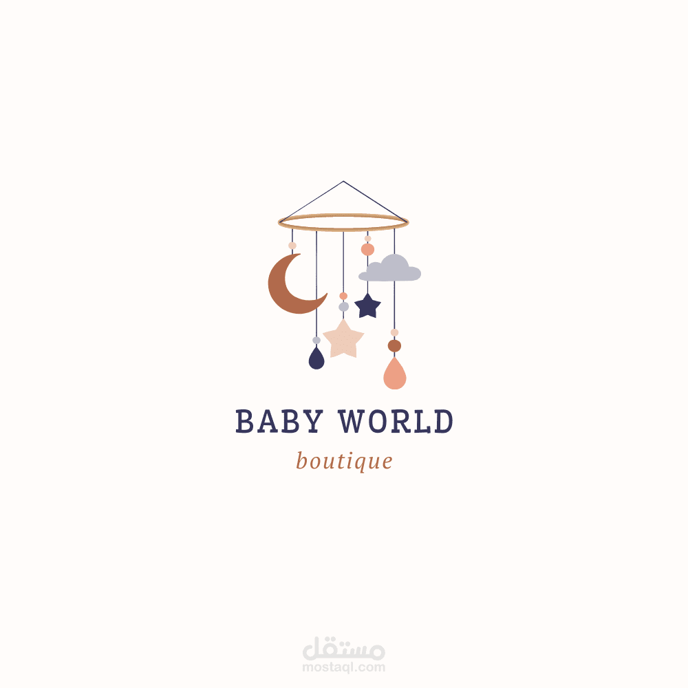 modern logo design of fashion modern and elegent for baby store