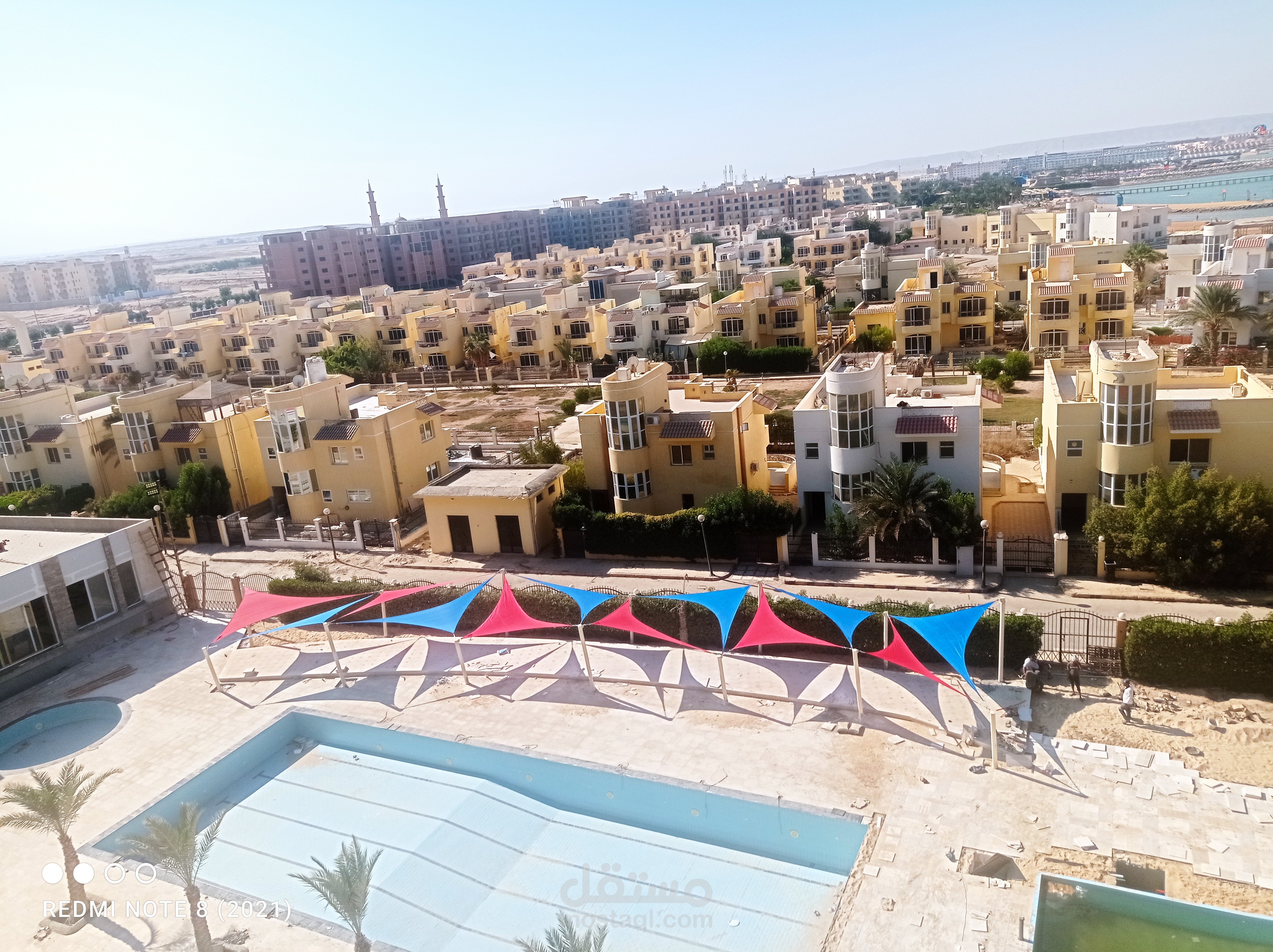 تخطيط و تنفيذ مشروع تند و مظلات بمدينة الغردقة