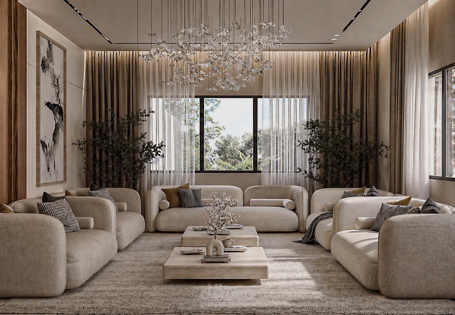 تصميم مجلس رجال فاخر  مودرن | Luxury Modern Majlis Interior Design