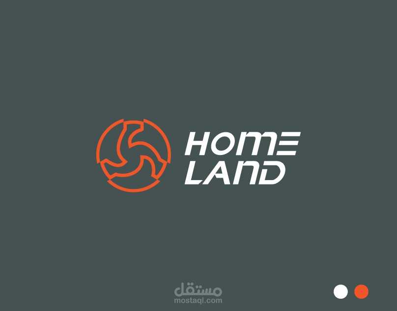 تصميم هوية بصرية لشركة  Home land Logo