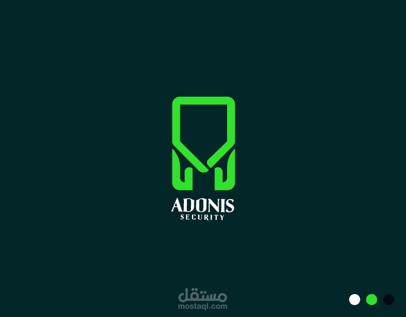 تصميم هوية بصرية لشركة Adonis security