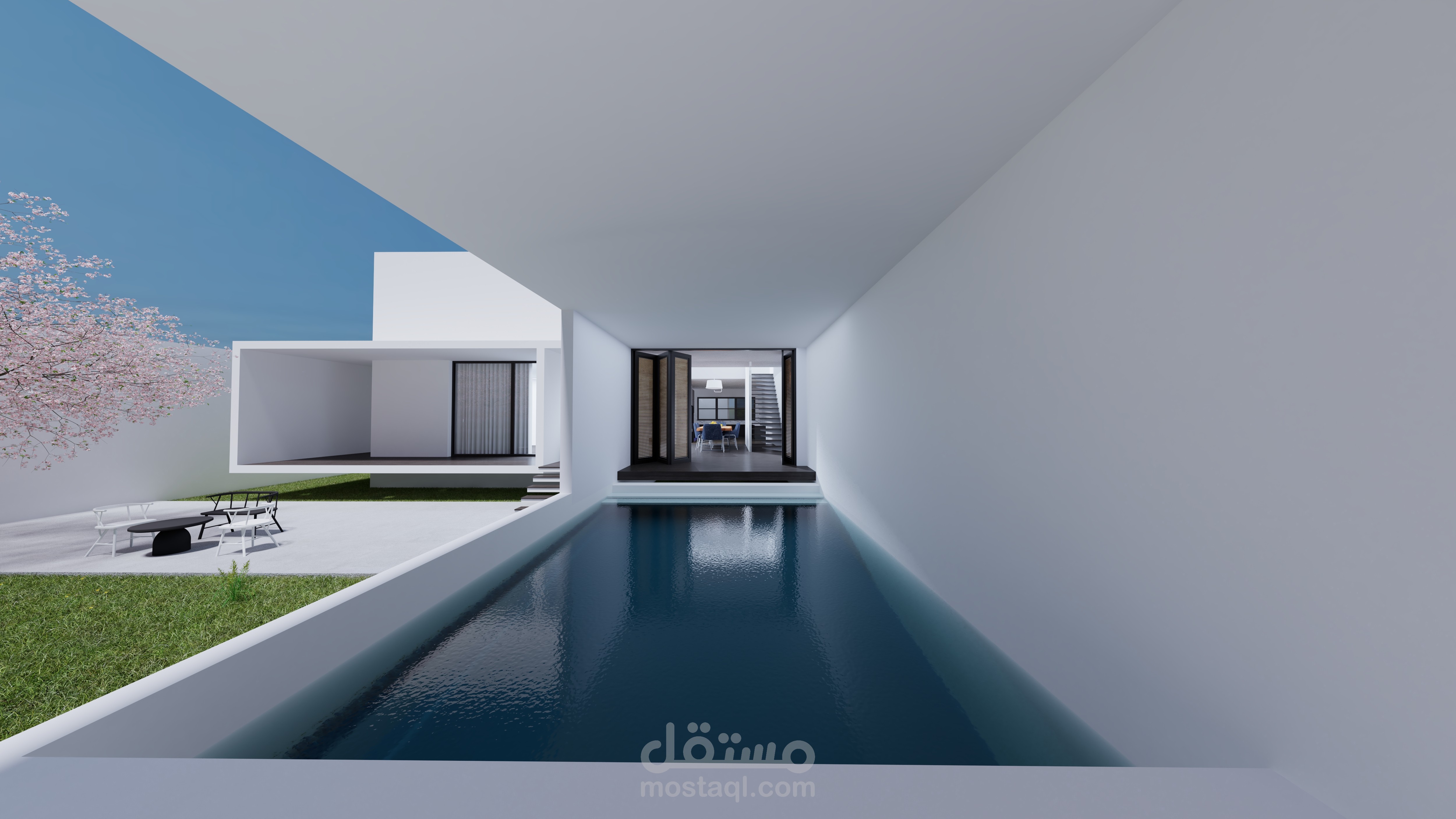تصميم فلا من طابقين 2D و3D