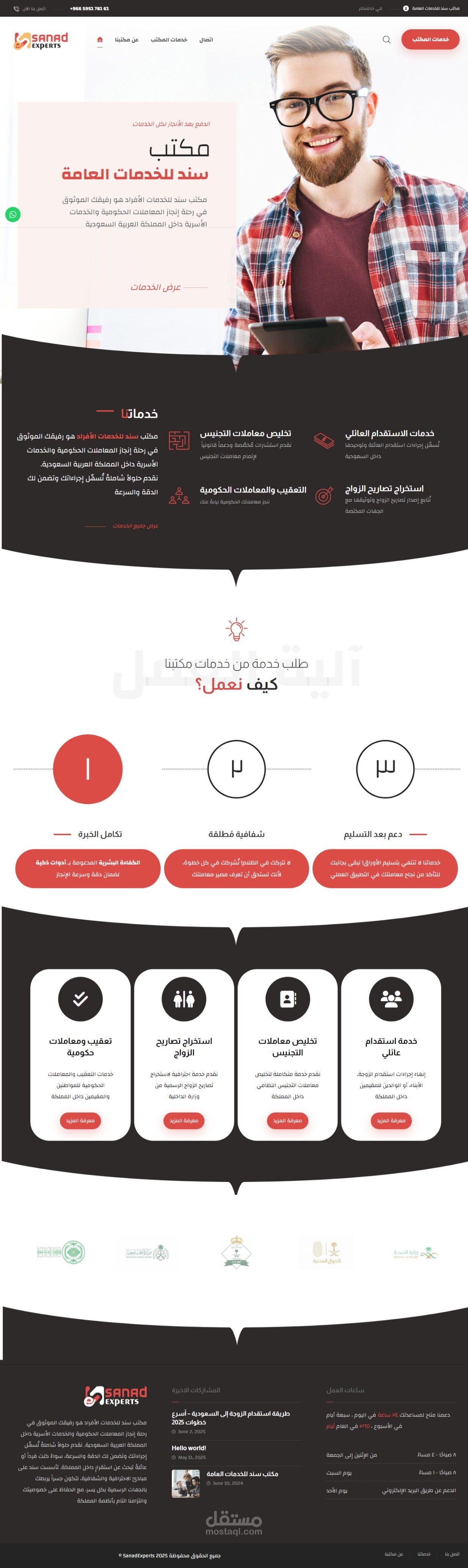 عدة مواقع علي ووردبريس تم تصميمها  ب Elementor و CSS