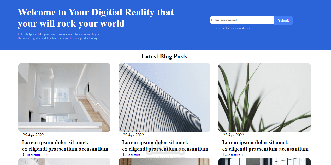 تصميم صفحه موقع مناسبه للموبايل والتابلت والكمبيوتر