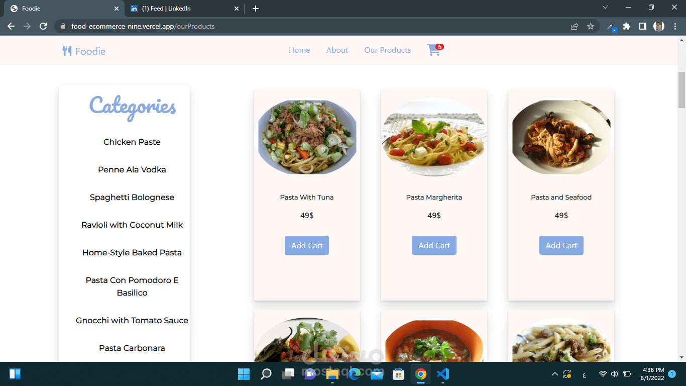 E-Commerce Project ( موقع للتسوق الالكتروني )