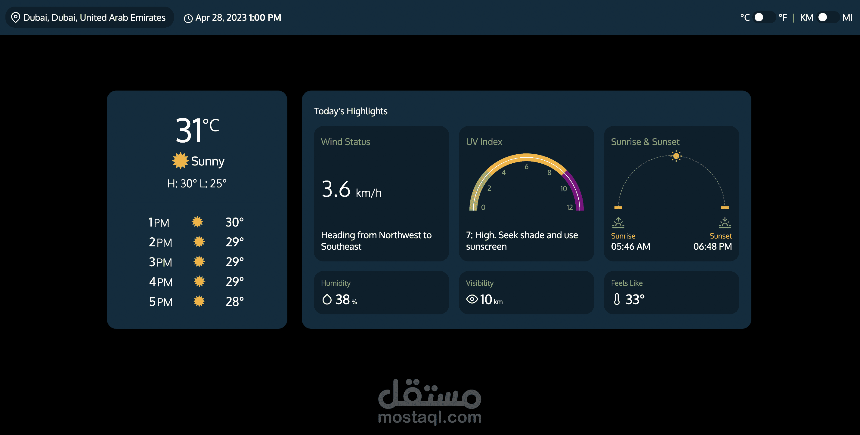 Weather web app
