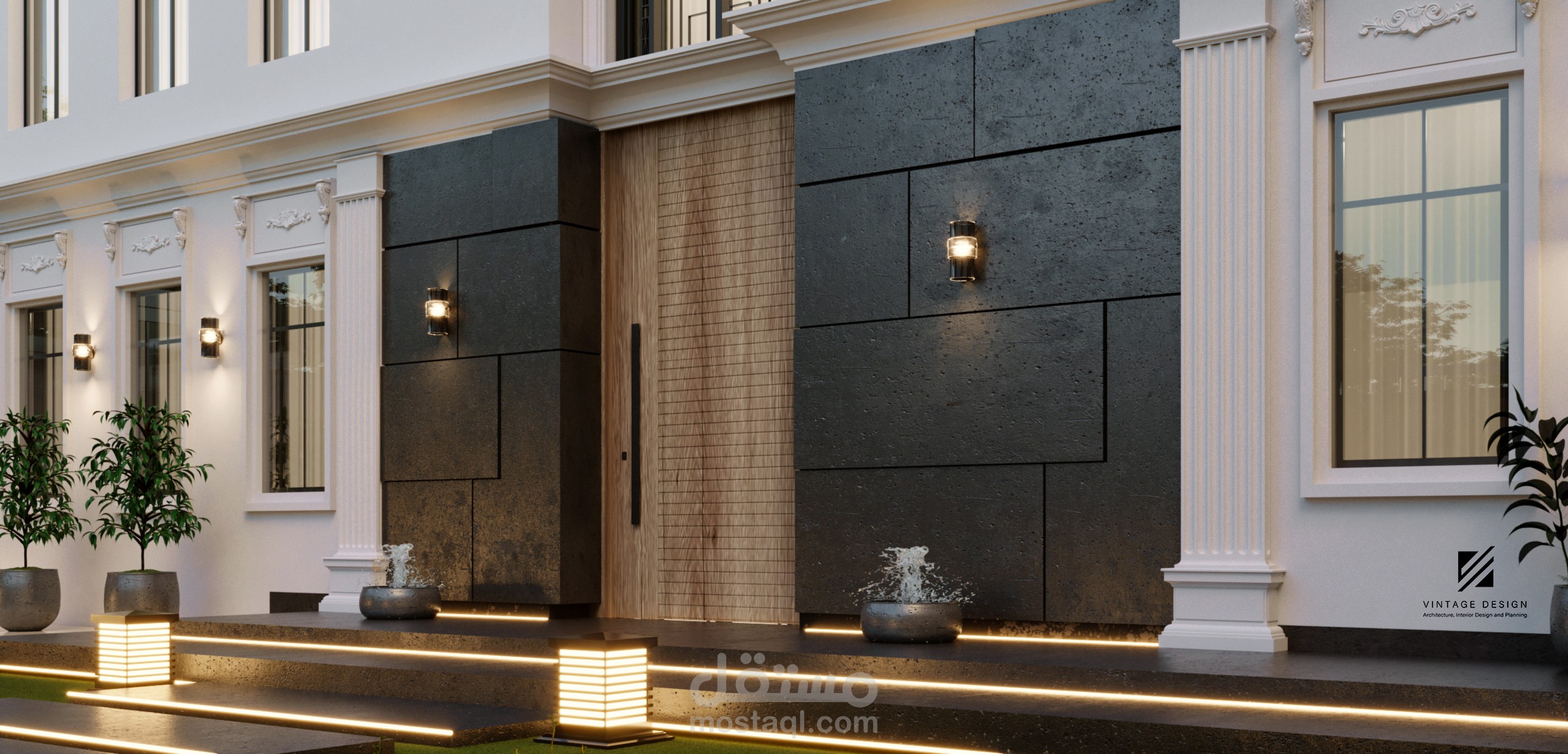 تصميم جاردن فيلا بالرياض