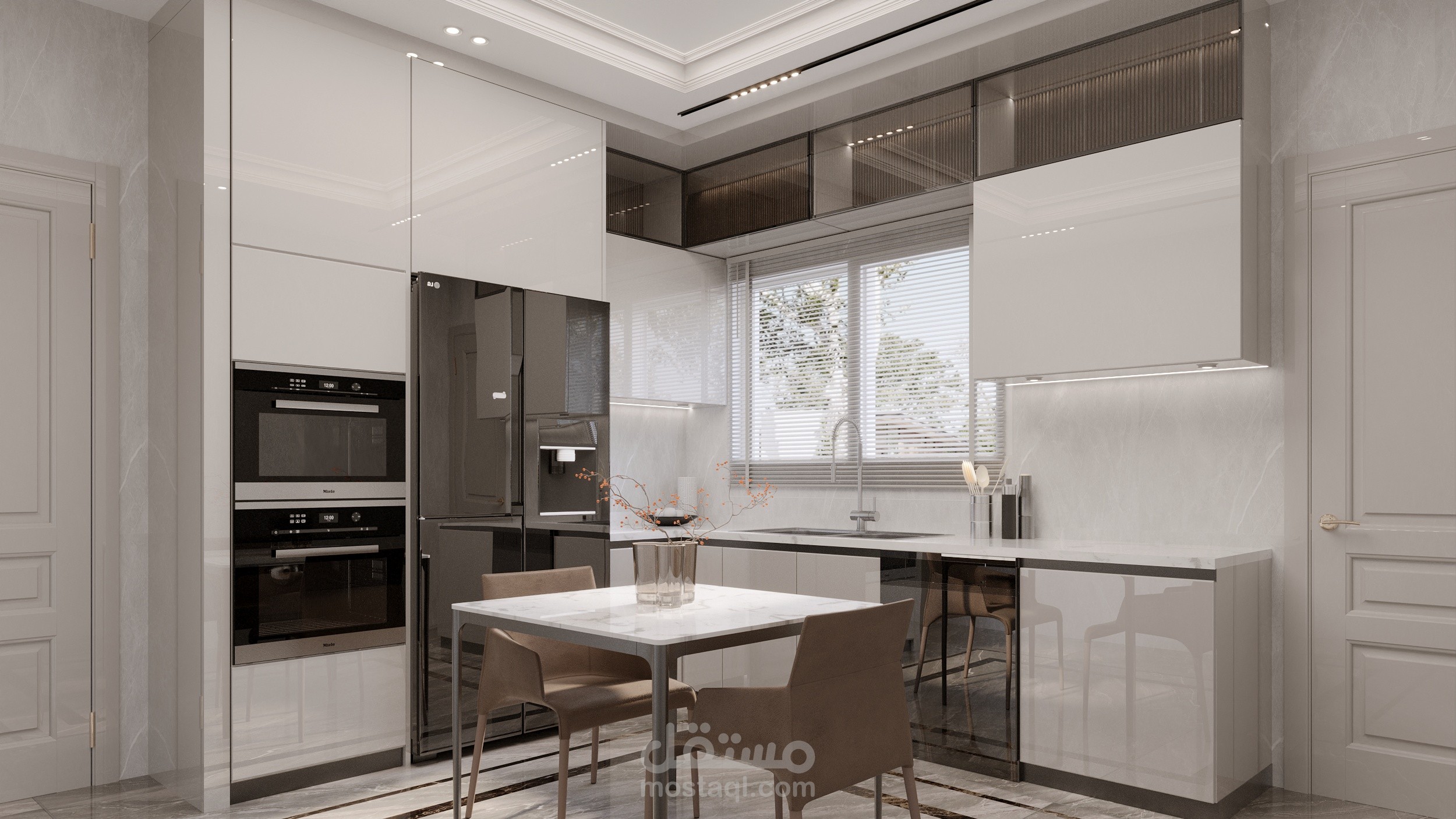 مطبخ مودرن لفيلا بالقاهره (التجمع )