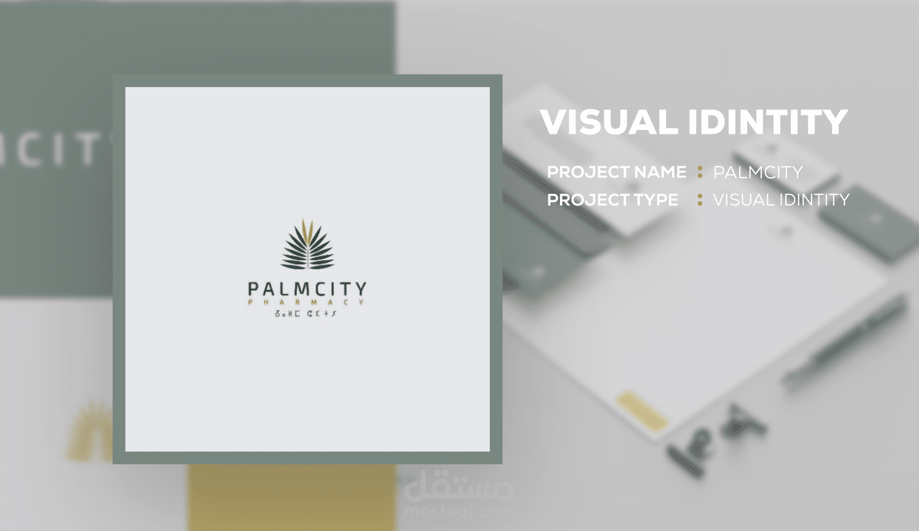 The visual identity of Palmcity pharmacy