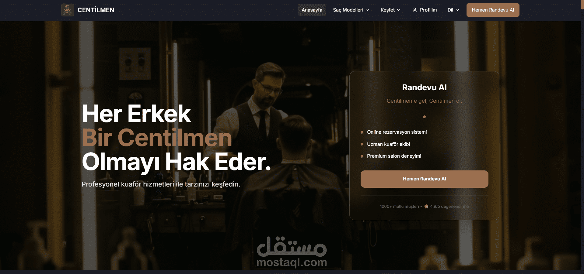 موقع حجز مواعيد الكوافير – نظام احترافي متكامل (Django + React)