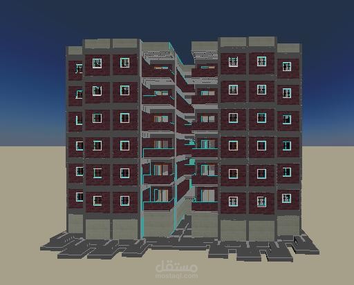 3D model -revit - residental building