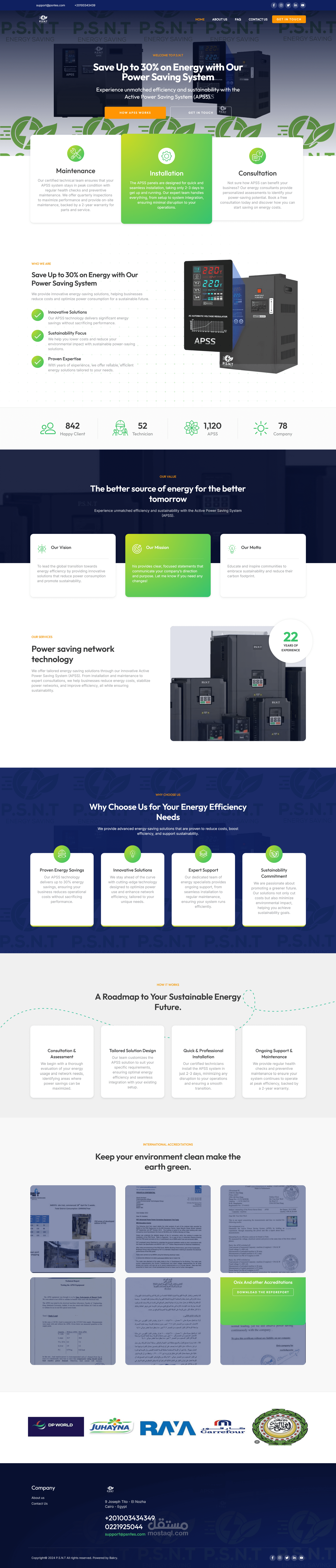 موقع شركة PSNTES