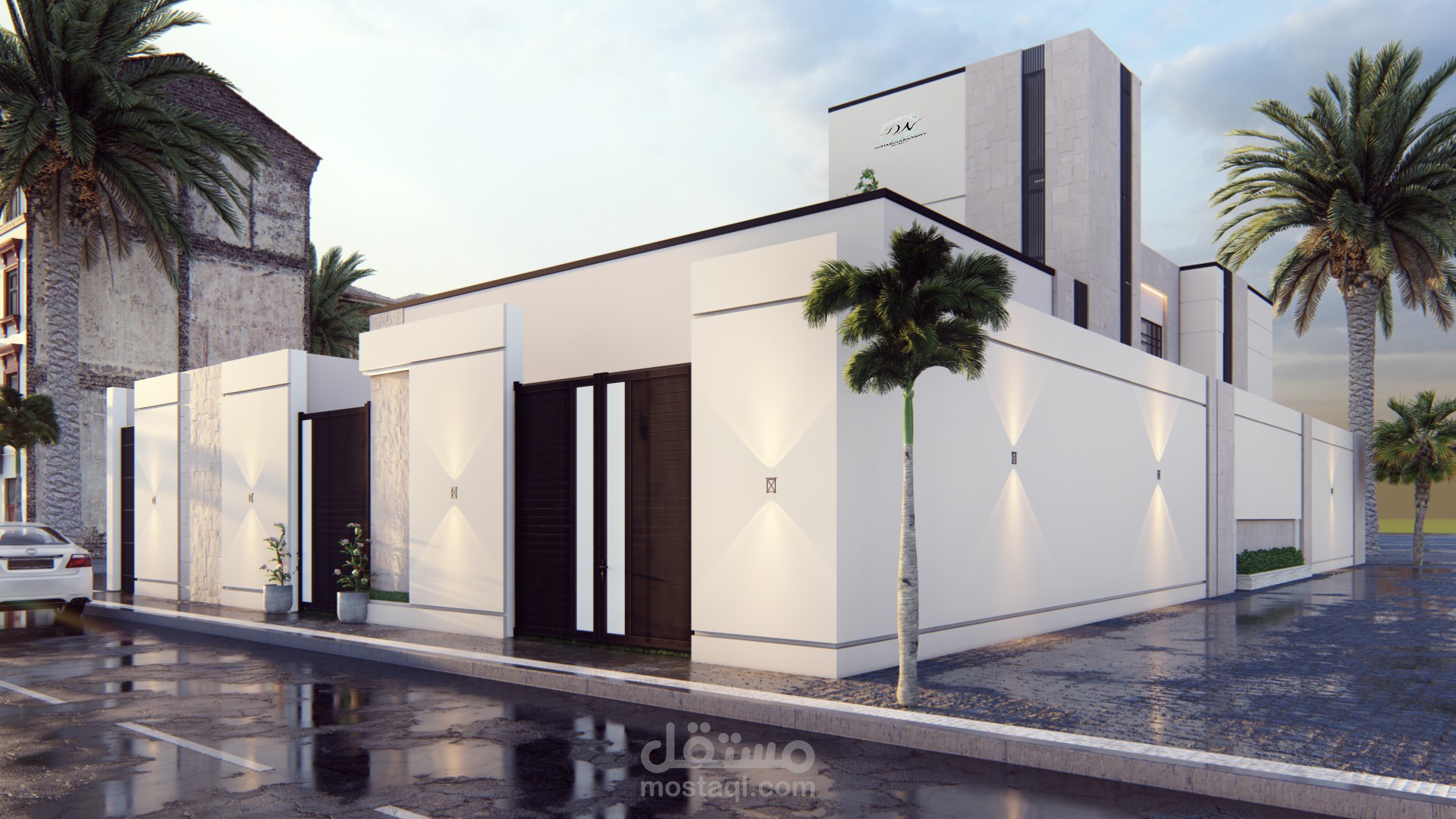 تصميم مودرن لواجهات فيلا