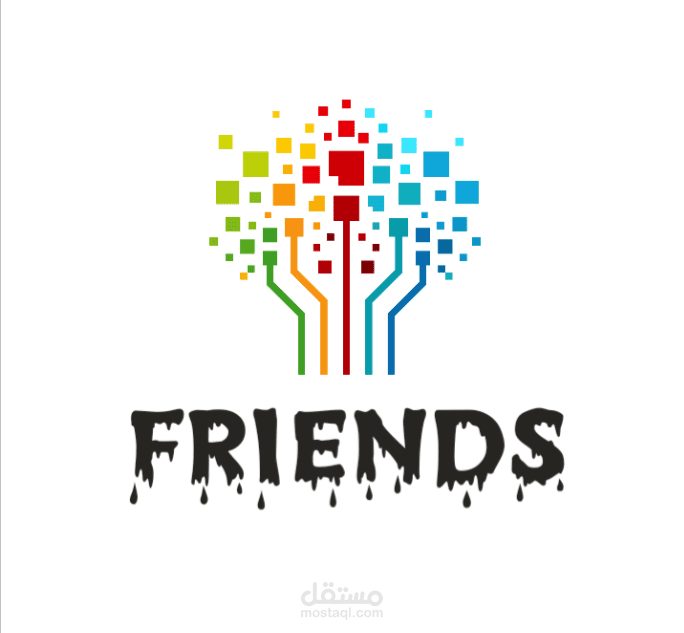 شعار خاص بشركة  friends للانظمة الامنية