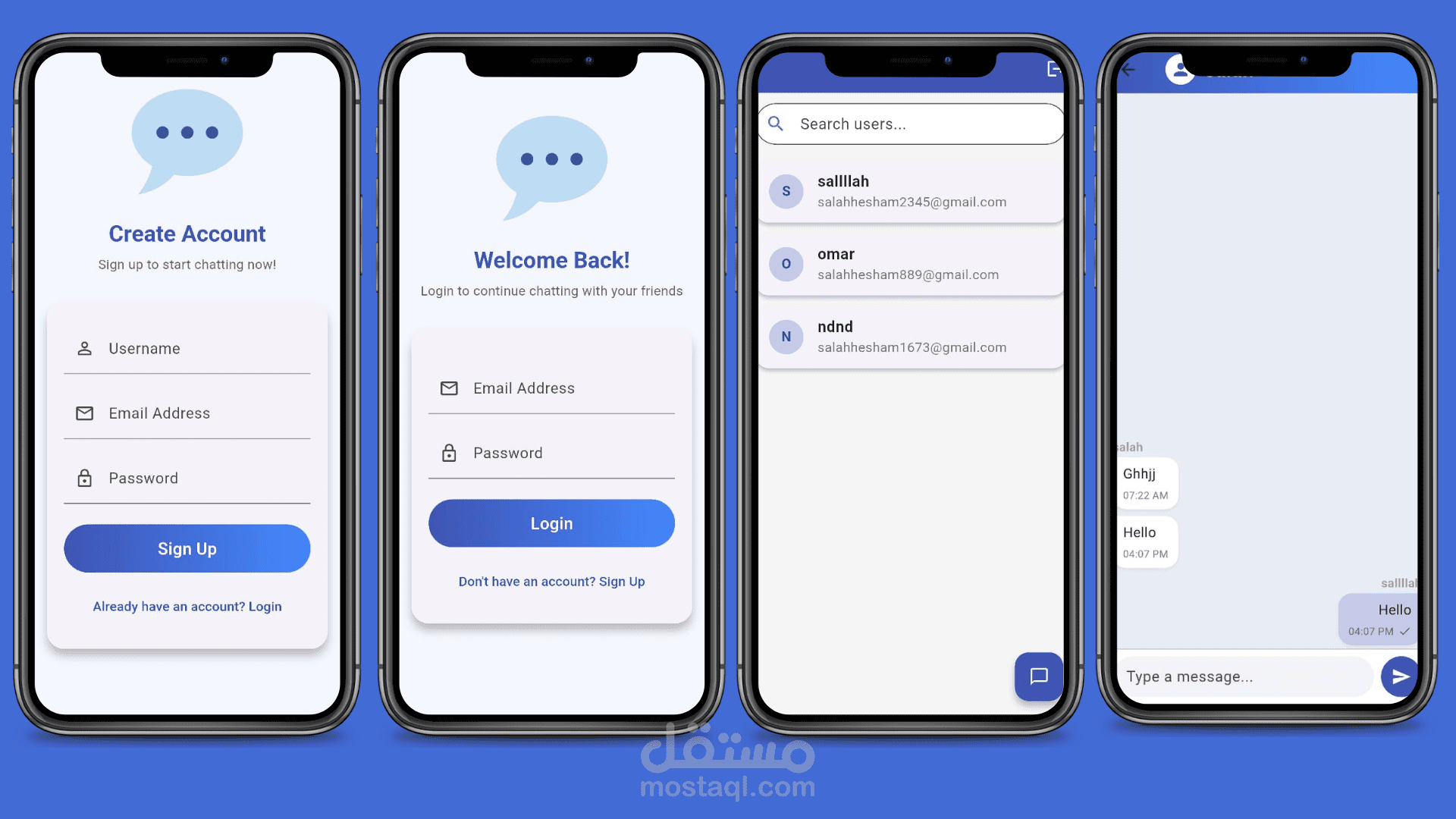 تطبيق دردشة باستخدام Flutter وFirebase