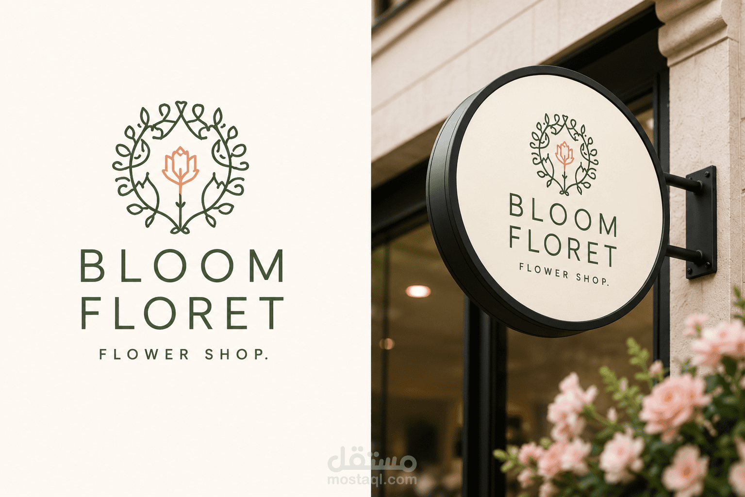تصميم هوية بصرية متكاملة لعلامة Bloom Floret للزهور