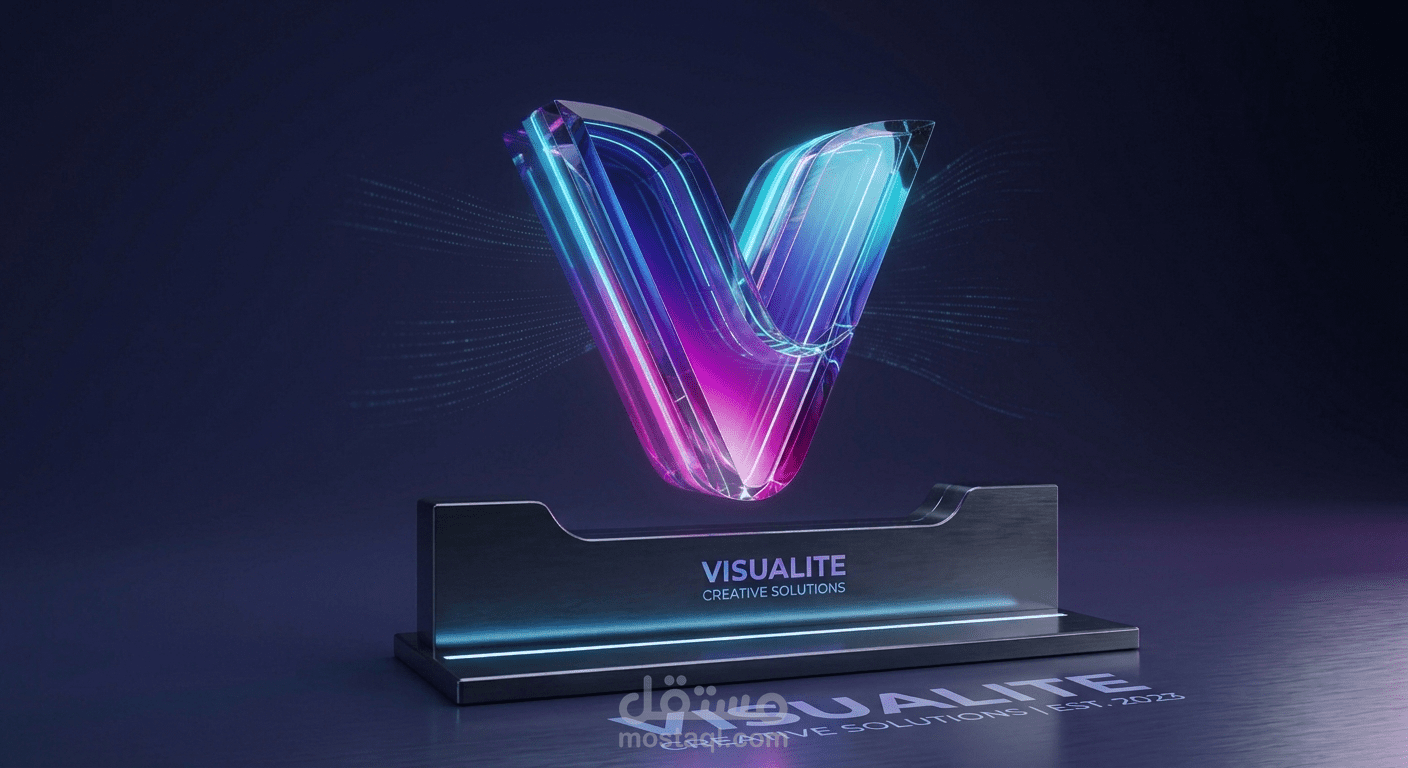 تصميم شعار وهوية بصرية مبتكرة لشركة Visualite