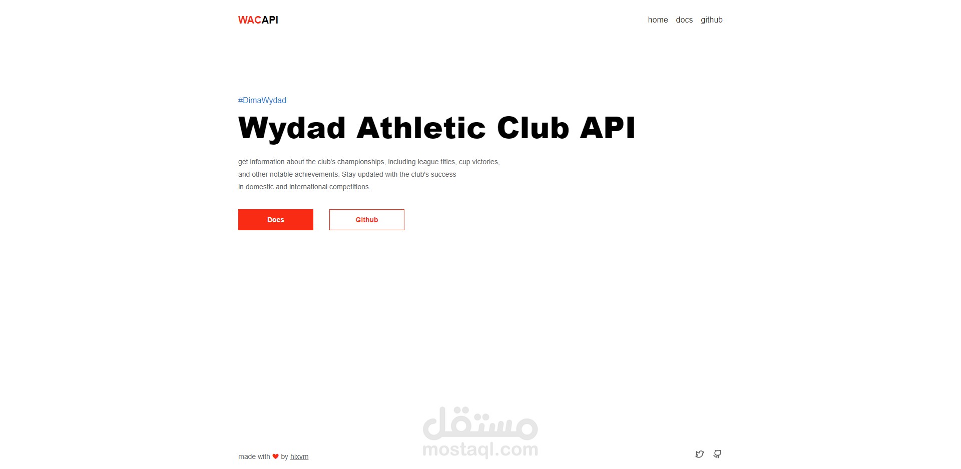 API نادي الوداد الرياضي