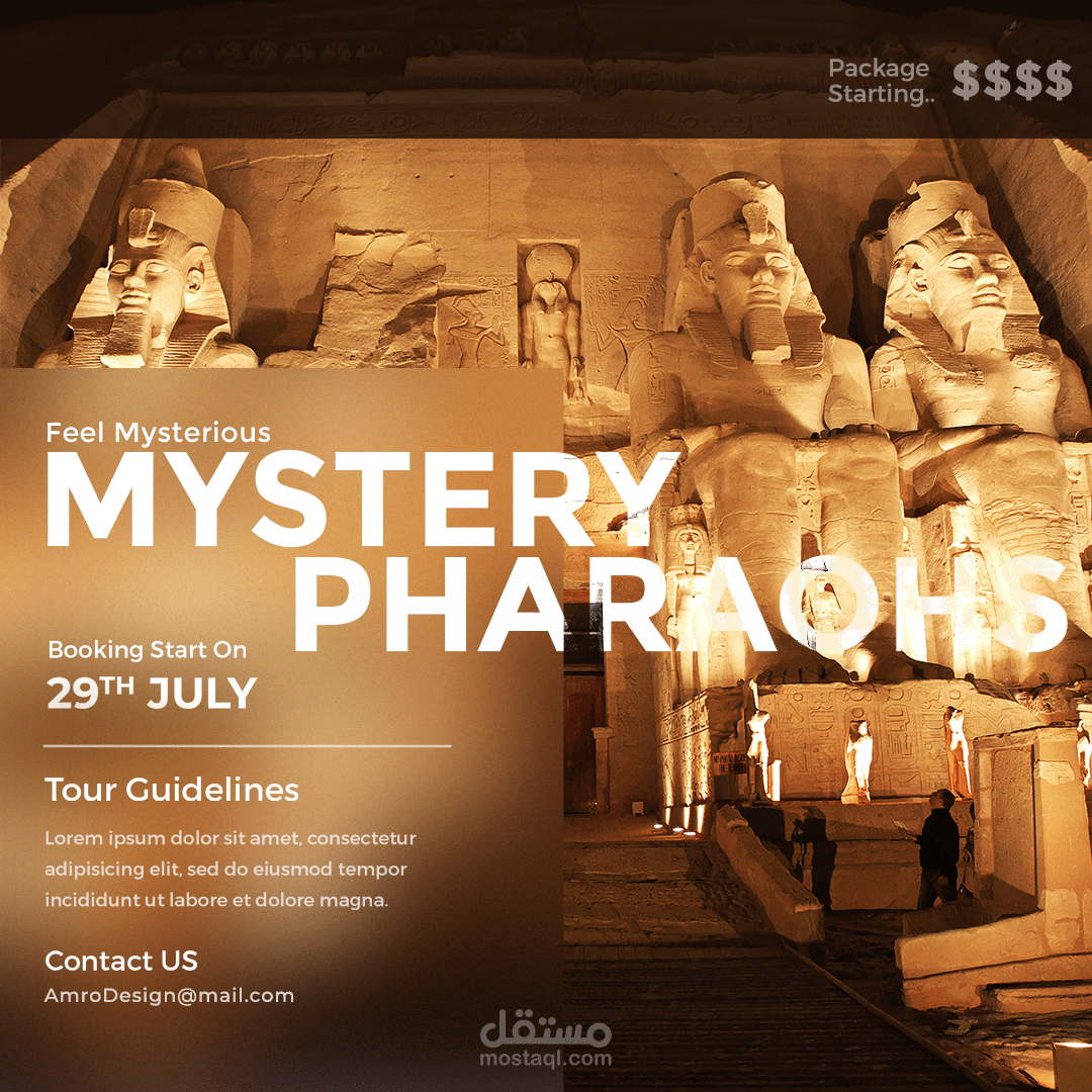 بوستات لشركة سياحة Traveling Social Media Ads