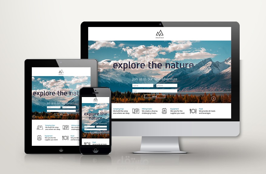 تصميم وبرمجة صفحة هبوط Landing Page مناسبة لجميع الاجهزة